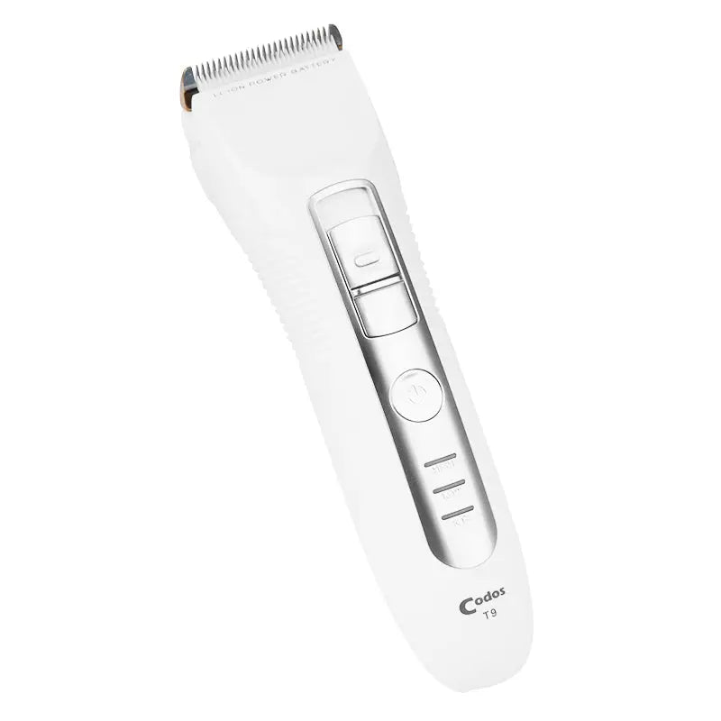 Weiße kabellose Haarschneidemaschine Codos Haarschneidemaschine T9
