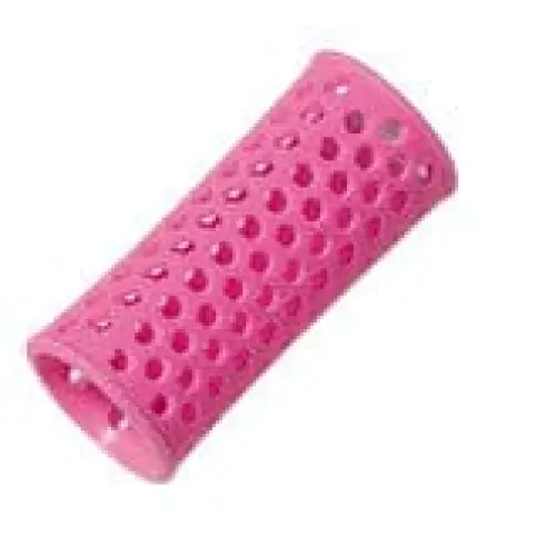 Pink perforierter Haarroller im Comair Flachwellwickler Produktdisplay