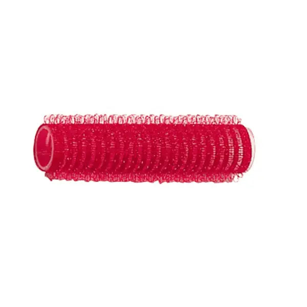 Rote Selbstklemmen-Haarrolle im Comair Haftwickler Jumbo für Volumen und Locken