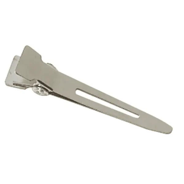 Silberner Metall-Alligator-Haarklammer im Produkt Comair Metall-Clips