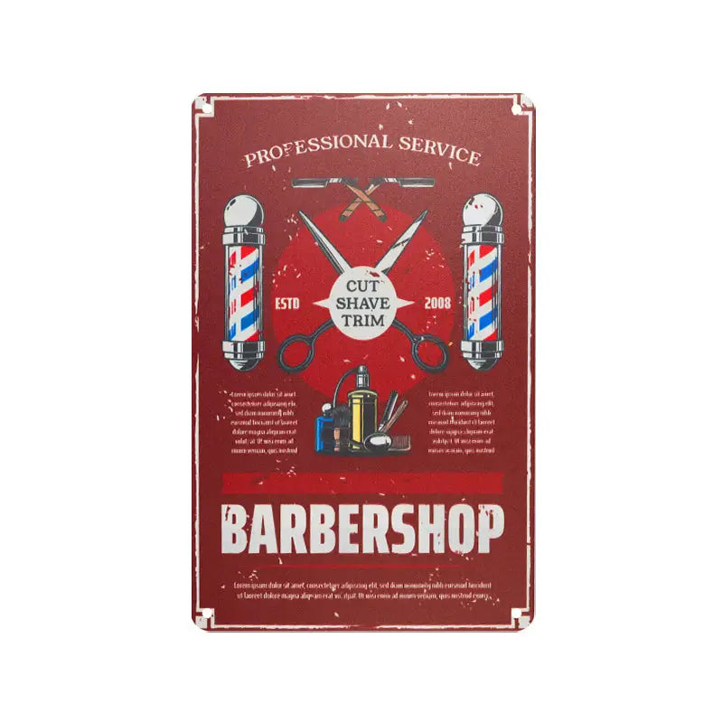 Dekorationstafel Barbier b029 - Dekoration