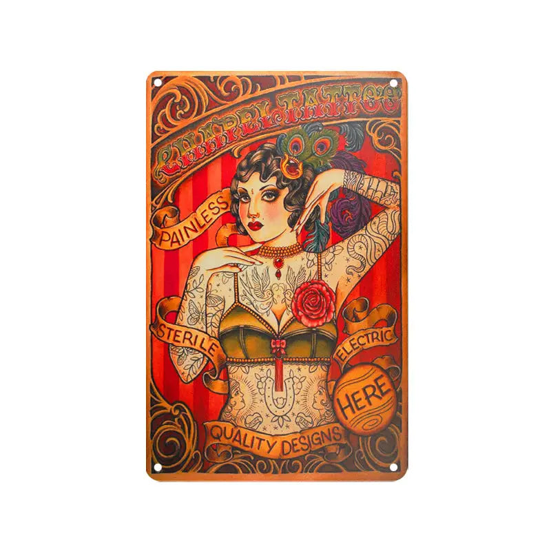 Dekorationstafel Tattoo ta128 - Dekoration
