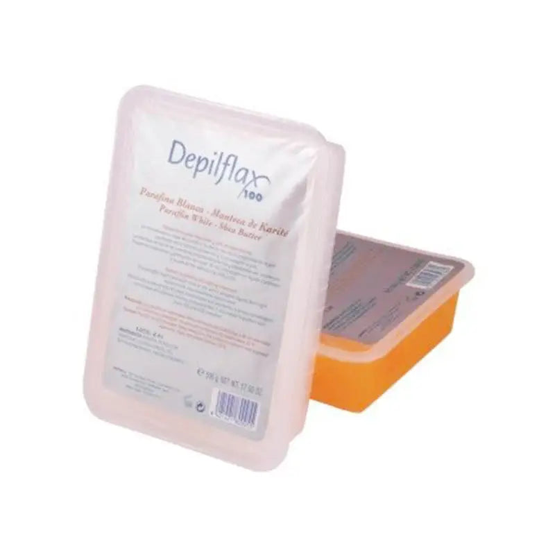 Depilflax Paraffin 500g Karité mit Depilationswachsblöcken für Haarentfernung