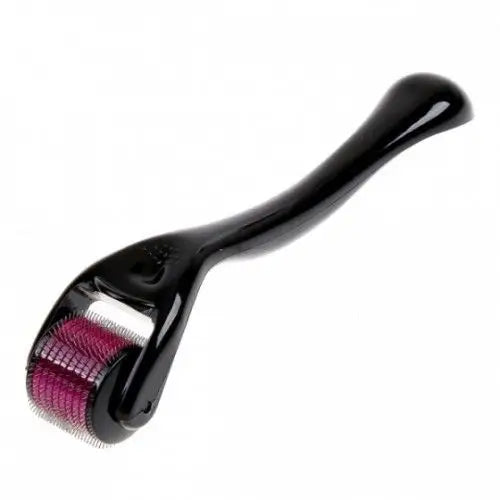 Schwarzer Griff, pinke Nadeln Dermaroller für Mesotherapie 0,25 mm 540 Stahlnadeln