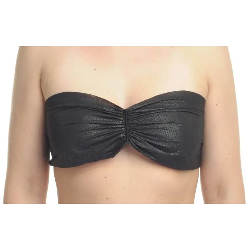 Schwarzes strapless Bikini-Top aus dem Einweg-bh schwarz 5 st. Produkt