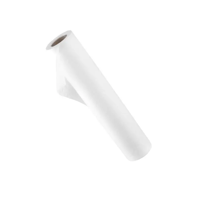 Weißes Papierrollengesicht für Einweg-Vlieseline-Bezug 60x50 mit Perforation