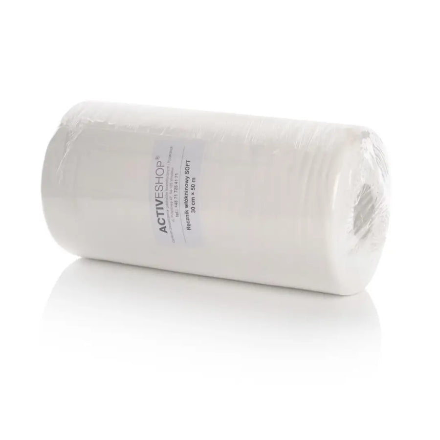 Weißes Einweg-vliesstoff-Handtuchrollenpaket 30cm x 50m, saubere Wickelrolle