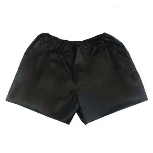 Schwarze Satin-Boxershorts für Männer in der Einwegboxershorts Produktlinie