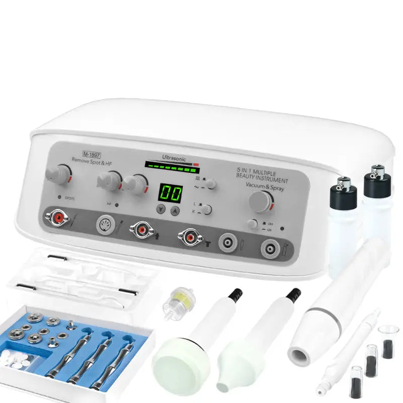 Weiße Multifunktions-Beauty-Instrument Elegante Komplettes 5in1 Gerät