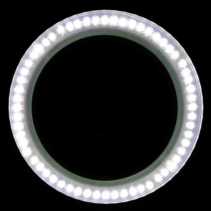 Kreisförmige LED-Leuchte am Stativ der Elegante Lupenleuchte 6014 mit 60 LEDs