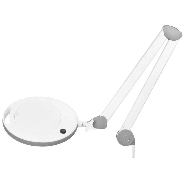 Weiße Lupenlampe mit verstellarm für Naharbeit und präzises Licht