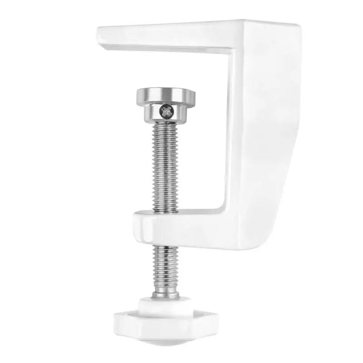 Weiße Metallklemme mit Gewindeschraube für Elegante Lupenleuchte 6025 mit 60 LED SMD