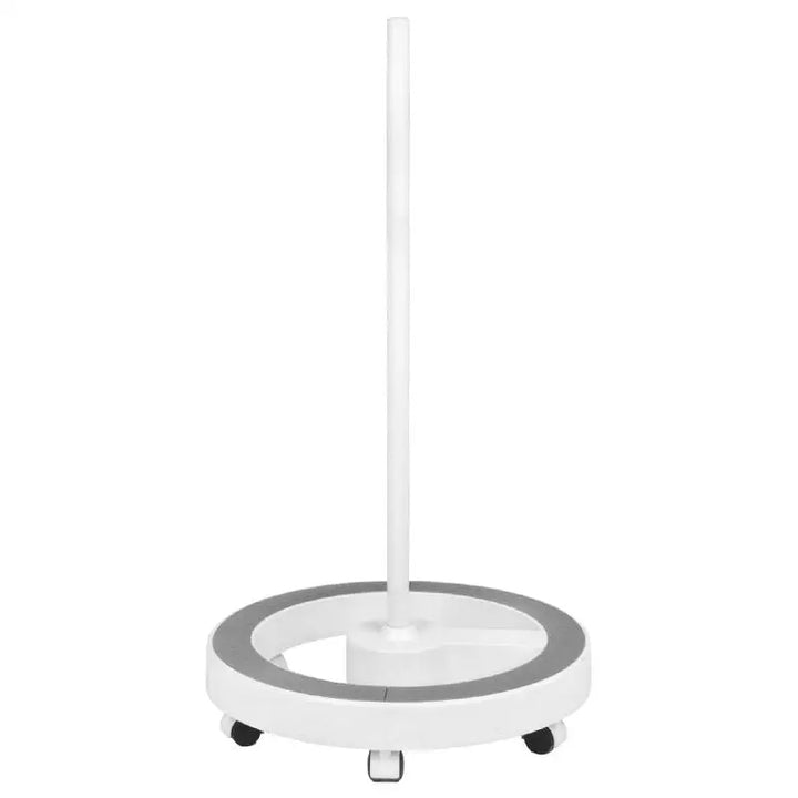 Weiße rollende Standhalterung für die Elegante Lupenleuchte 6025 mit Stativ