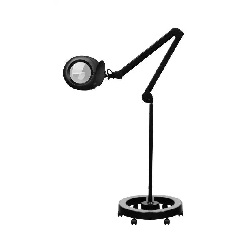 Schwarze Magniflampe Elegante Lupenleuchte 6025 mit LED SMD und Stativ