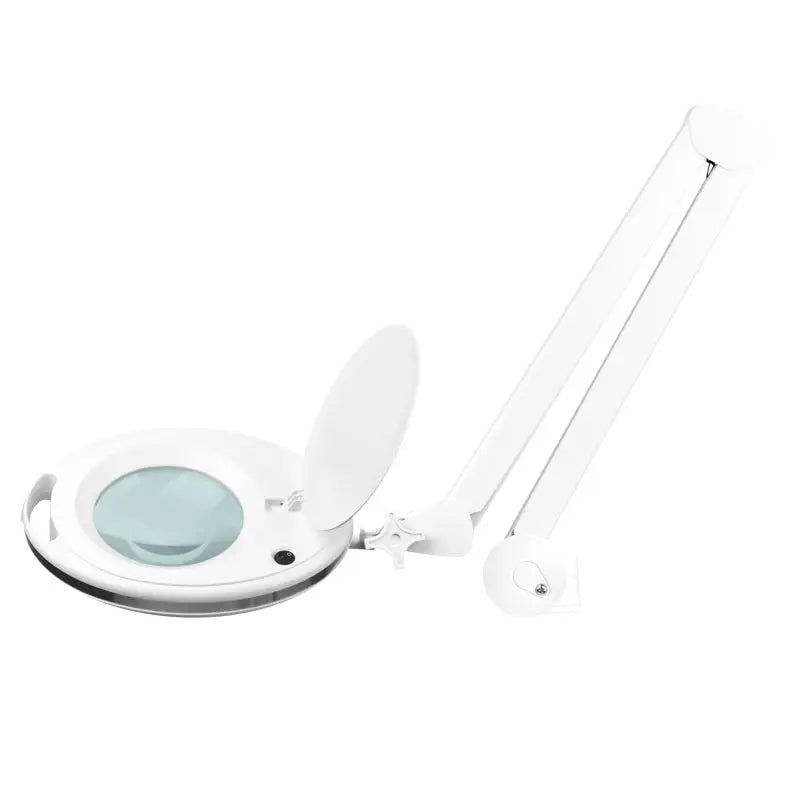 Weiße Lupenleuchte mit verstellbarem Arm für präzises Arbeiten im Elegante Lupenleuchte 6027