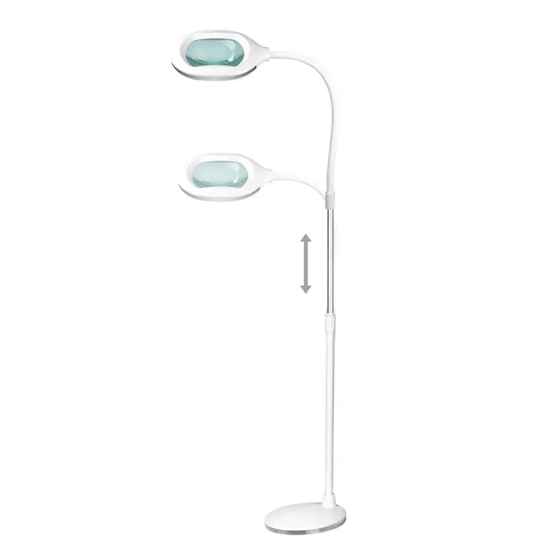 Weiße verstellbare Lupenbodenlampe Elegante Lupenleuchte 6029 mit 60 LED SMD 5d