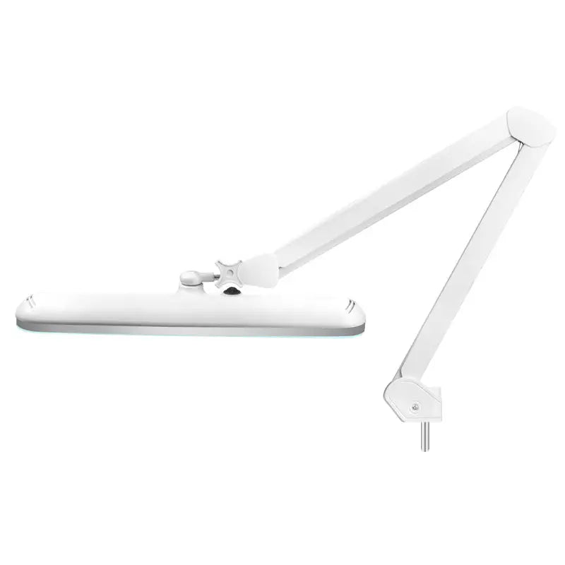 Weiße Gelenklupenlampe LED 801-s mit Stativ für professionelle Beleuchtung