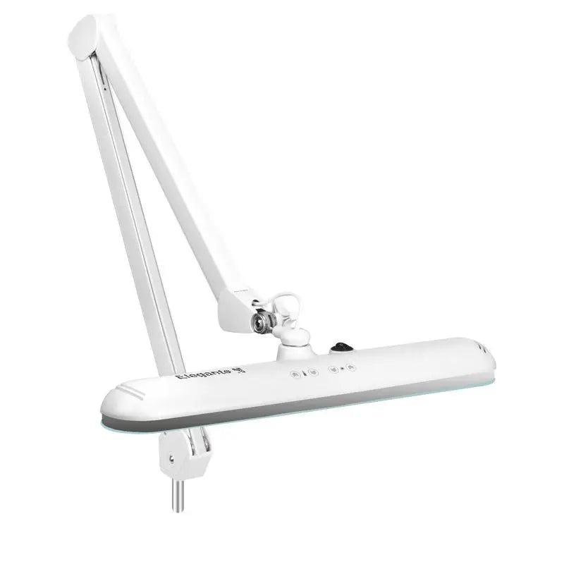 Verstellbare weiße LED Schreibtischlampe Elegante Lupenleuchte LED 801-tl mit Untersatz