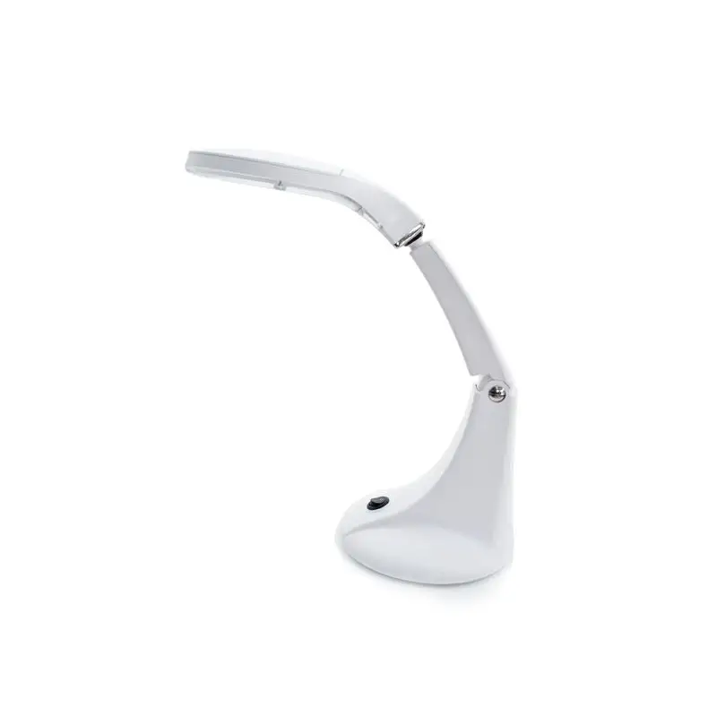 Weiß verstellbare Schreibtischlampe Elegante Lupenleuchte Mini mit 30 LED SMD 5d