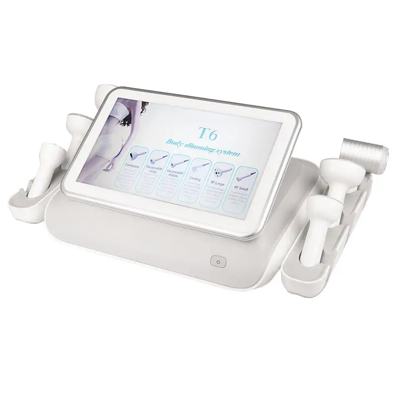 Weiße Body Slimming System mit mehreren Aufsätzen für Elegante Platinum T6 Schlankheits Gerät