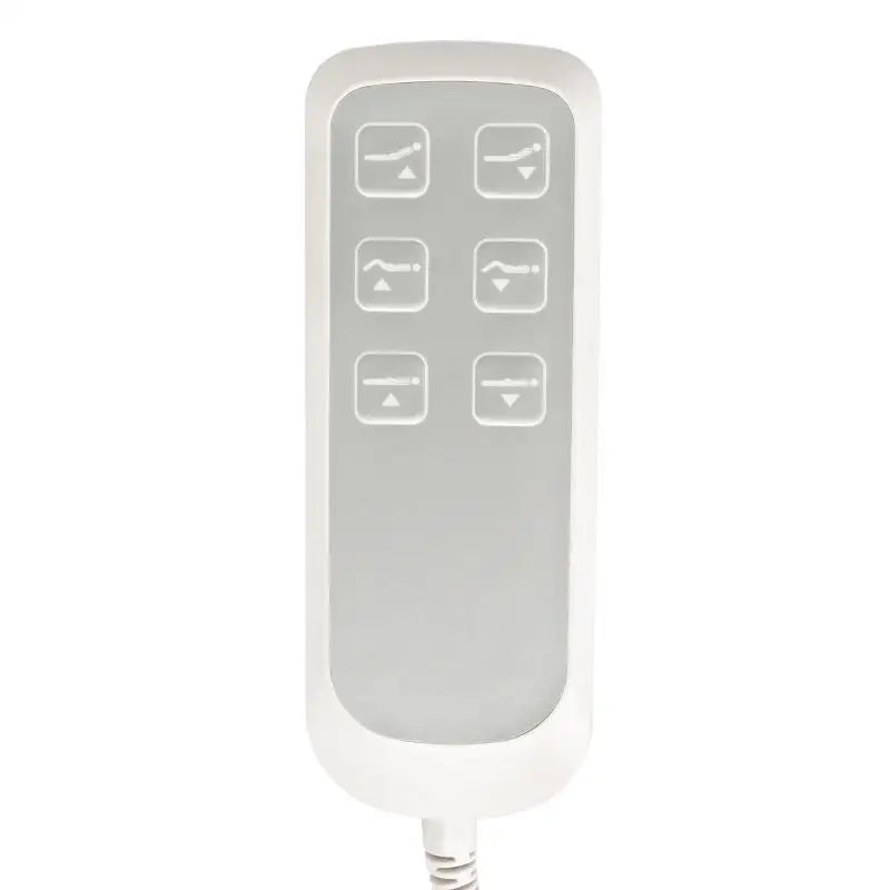 Weiße verstellbare Bettfernbedienung für Elektrische Kosmetikliege Lux 273B plus Hocker 304 Basic