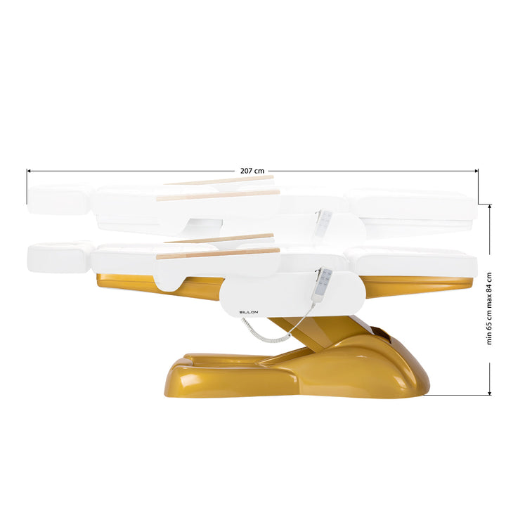 Elektrische Kosmetikliege SILLON LUX 273B 3 Motoren Gold Weiß