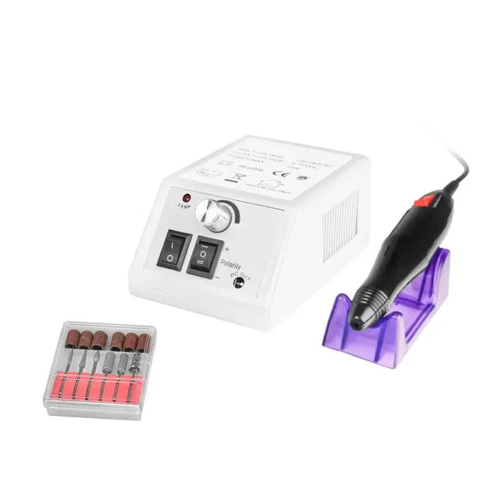 Elektrischer Nagelfräser Merc-2000 Weiss Set für professionelles Nagel-Design
