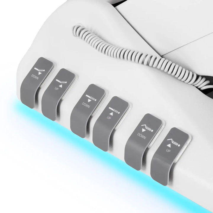 Elektrischer Kosmetiksessel SILLON Luxury 3 Motoren weiß Fußschalter