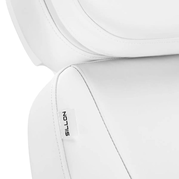 Elektrischer Kosmetiksessel SILLON Luxury 3 Motoren weiß Fußschalter