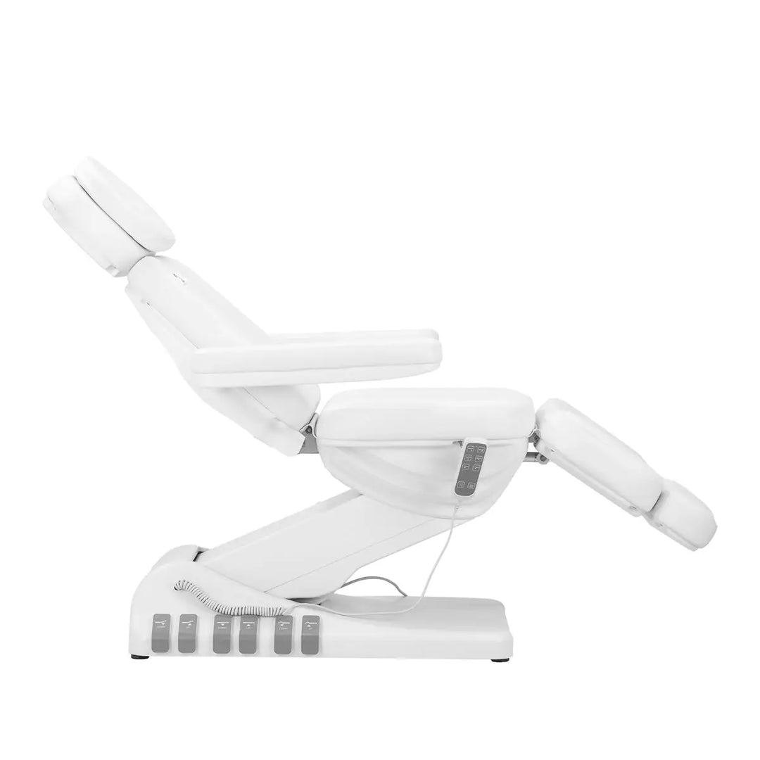 Elektrischer Kosmetiksessel SILLON Luxury 3 Motoren weiß Fußschalter