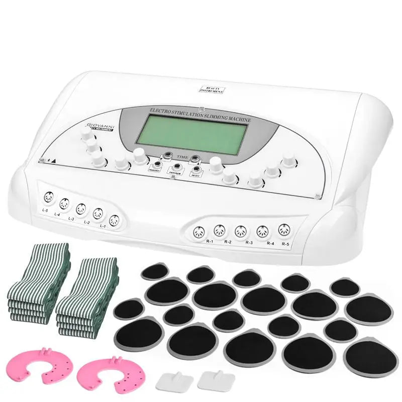 Weiße Elektrostimulation Slimming Maschine mit Zubehör für das Elektrostimulation Gerät Classic