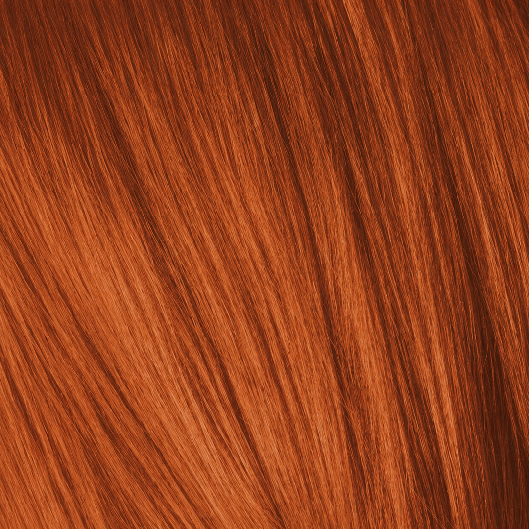 Schwarzkopf Essensity 7-77 Mittelblond Kupfer Extra – Haarfarbmuster
