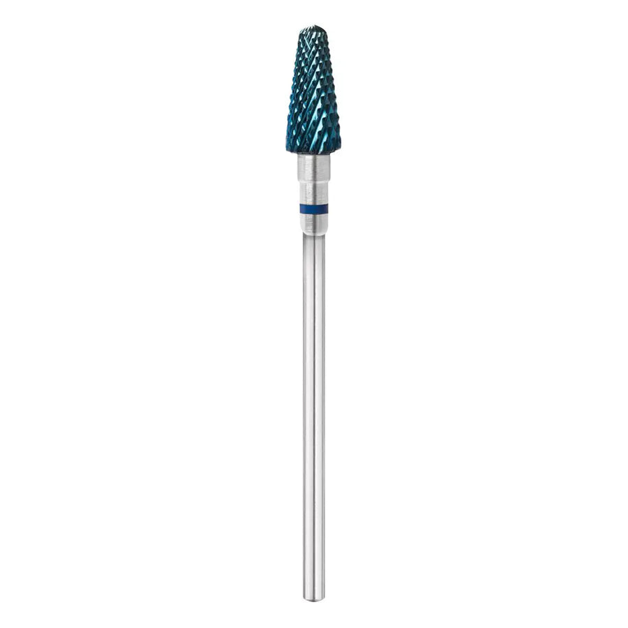 Blau und silberner Nagelfräser Kegel Gerade 03 für professionelle Maniküre
