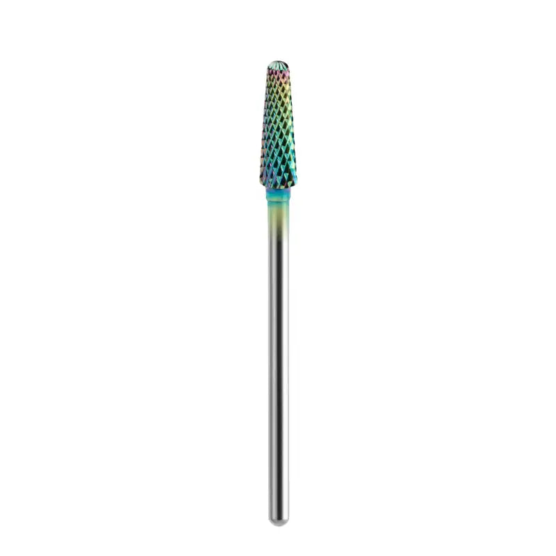 Regenbogenfarbener Nagelfeilenbohrer für Exo Fräser Rainbow Kegel Gerade 16