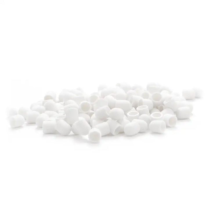 Hohles weiße Zylinder für Exo Schleifhülse 10mm/150 100 Stück Hartkappe