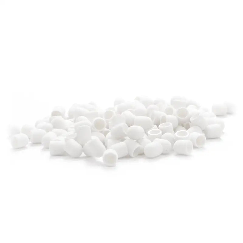 Hohles weiße Zylinder für Exo Schleifhülse 10mm/150 100 Stück Hartkappe