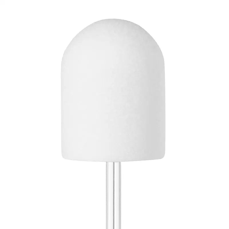 Weiße runde Nagel-Bohrspitze für Exo Schleifhülse 13mm/220 100 St Hard Cap Weiß