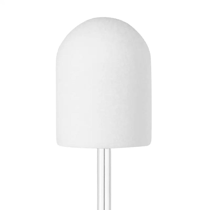Weiße runde Nagelbohrerspitze für Exo Schleifhülse 13mm/220 500 St Hard Cap