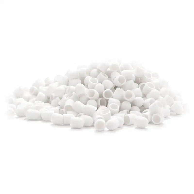 Stapel weiße Kunststoffkappen für Exo Schleifhülse 13mm/60 500 St Hard Cap Weiß