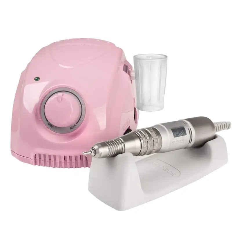Pink elektrischer Nagelbohrer mit Handstück für Fräser Marathon 3 Champion Pink