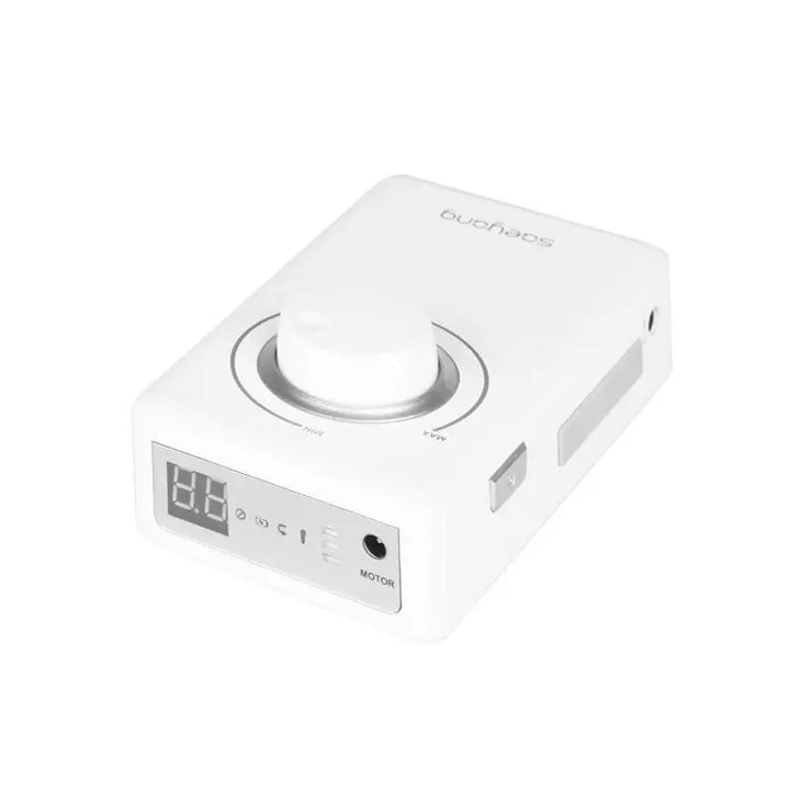 Weißes elektrisches Nagelbohrgerät Fräser Marathon K38 Crafien Mini Weiss