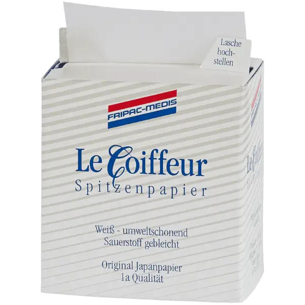 Box mit Le Coiffeur Spitzenpapier im Produkt Fripac Medis Le Coiffeur Weiß