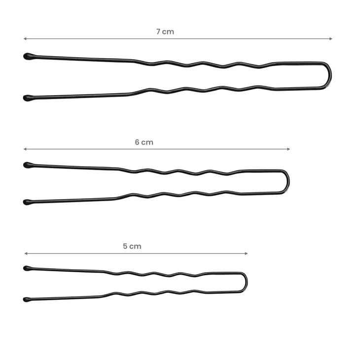Friseur-Haarnadeln E-65 300 St. 7cm schwarz - Haarnadeln