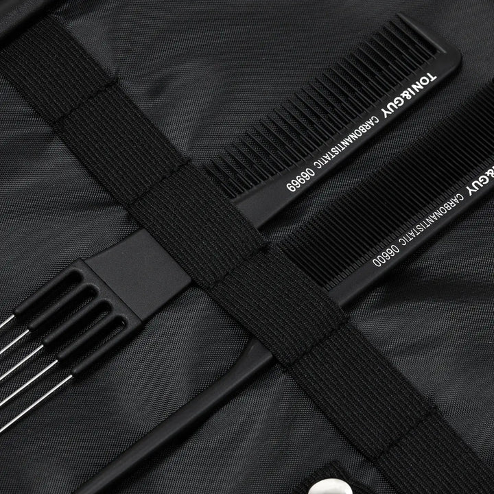 Friseur Koffer schwarz Stoff