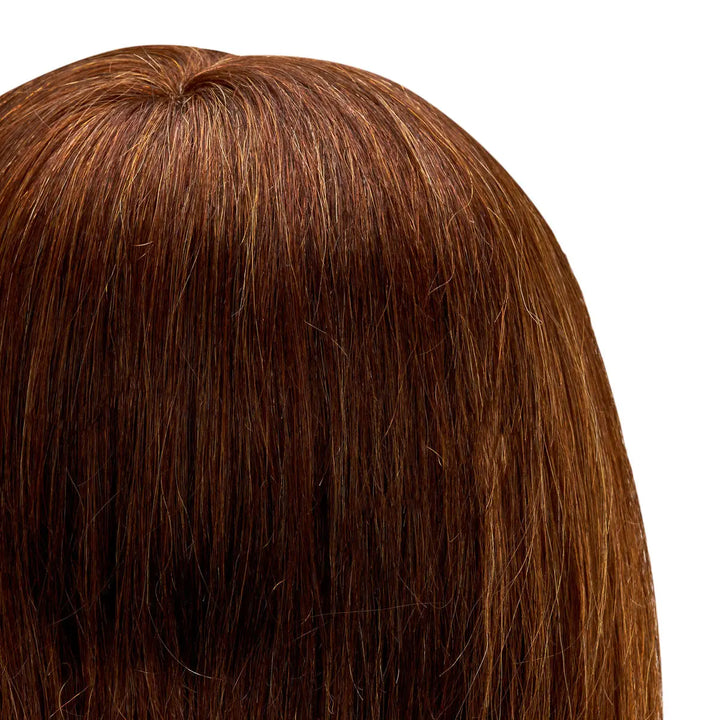 Friseur-Trainingskopf von Gabbiano WZ1 mit echtem Haar Farbe 4# Länge 16’’