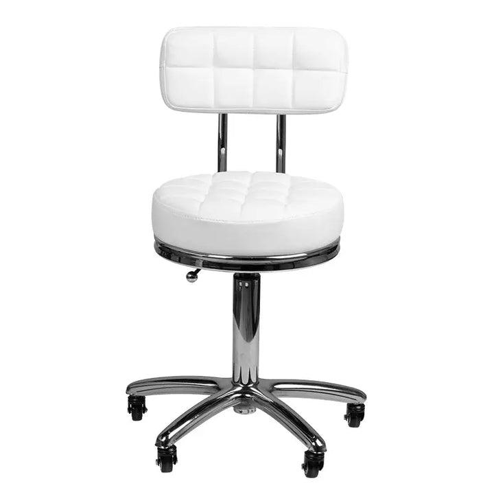 Friseur- und Kosmetikhocker AM-877 Weiß - Friseurhocker