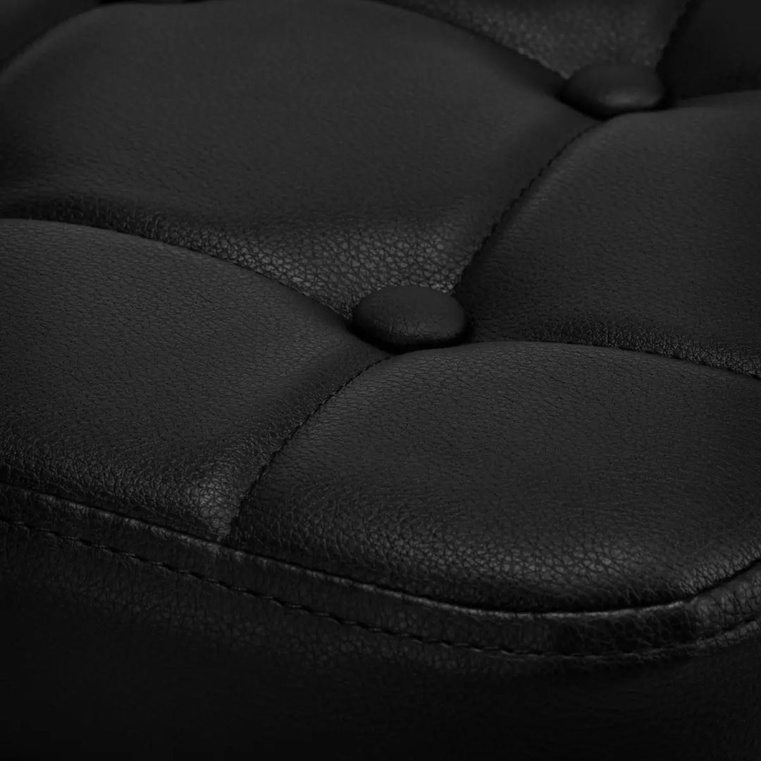 Friseur- und Kosmetikhocker M-1645 Gold Schwarz - Friseurhocker