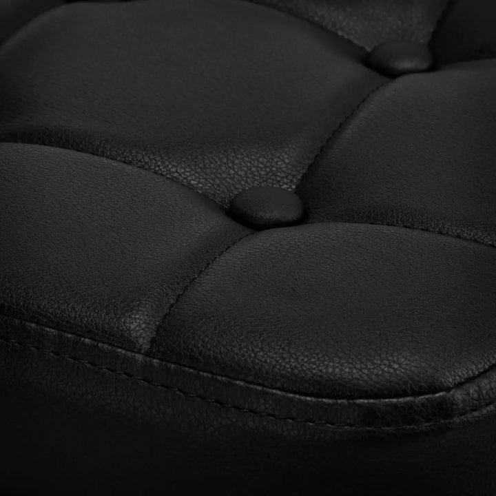Friseur- und Kosmetikhocker M-1645 Gold Schwarz - Friseurhocker