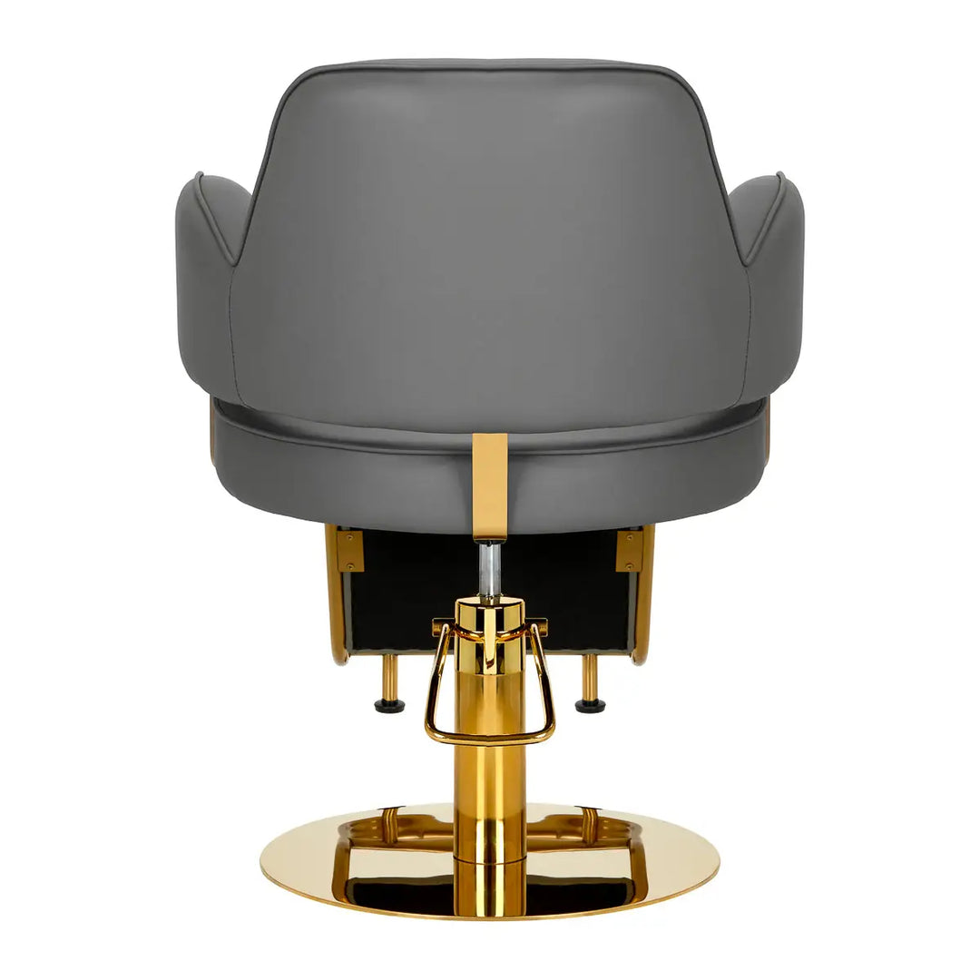 Friseurstuhl Gabbiano Linz NQ Gold Grau