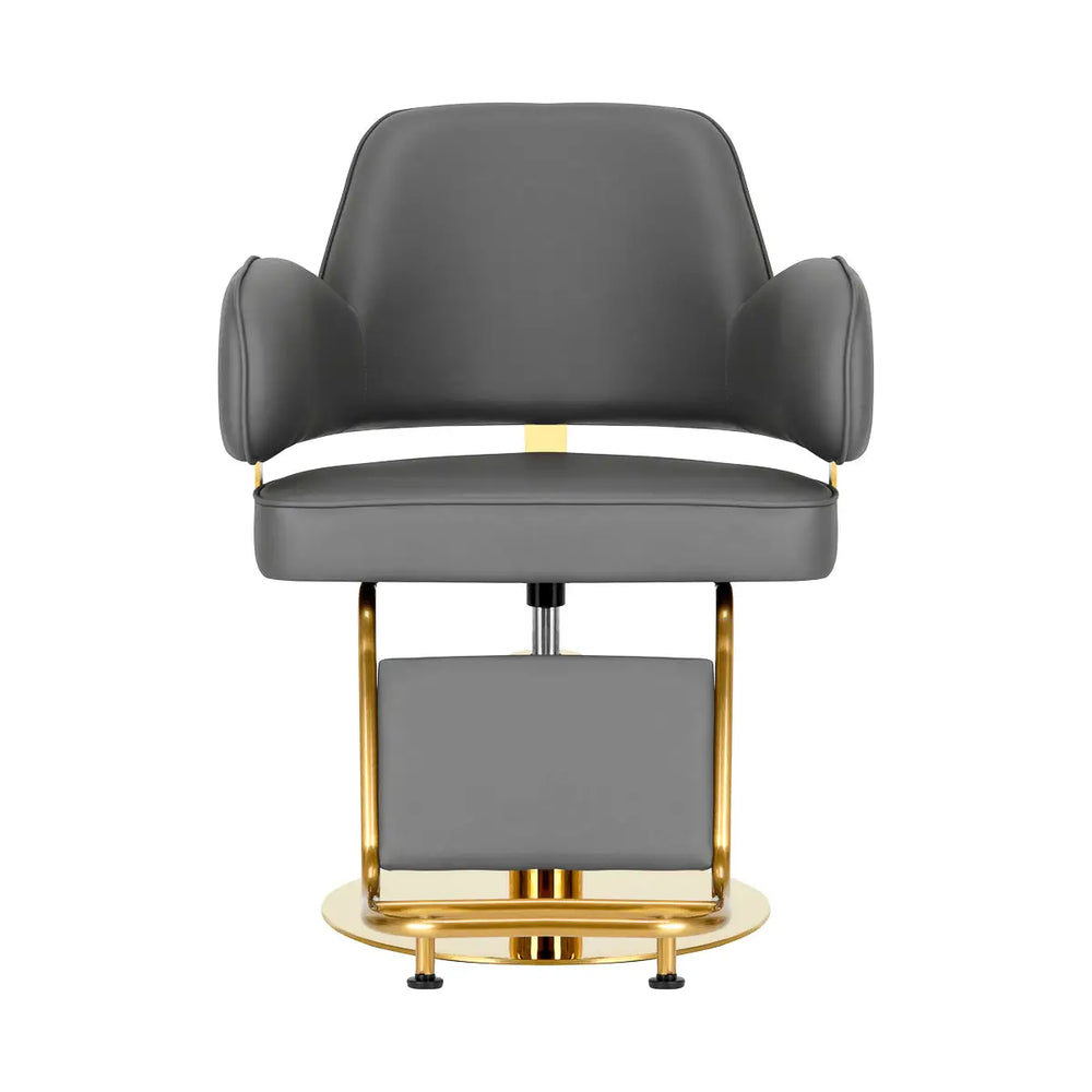 Friseurstuhl Gabbiano Linz NQ Gold Grau